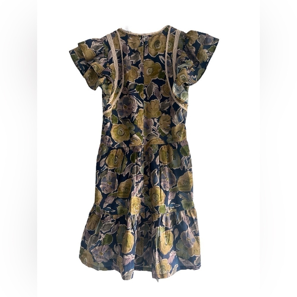 NEW Pinch Where You Go Navy Blue Floral Dress Size Medium - Picture 6 of 9